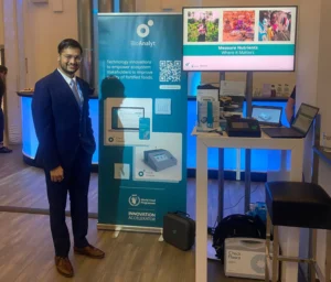 Our Product Manager, Mridul Kathed, at the booth