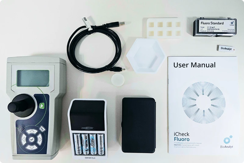 iCheck Fluoro Case Content