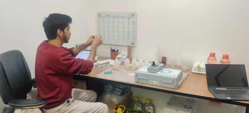 Fortified flour test with iCheck Iron