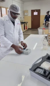 Testing with iCheck Fluoro at Tongaat Hulett's laboratory