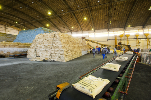 Tongaat Hulett's sugar production facility