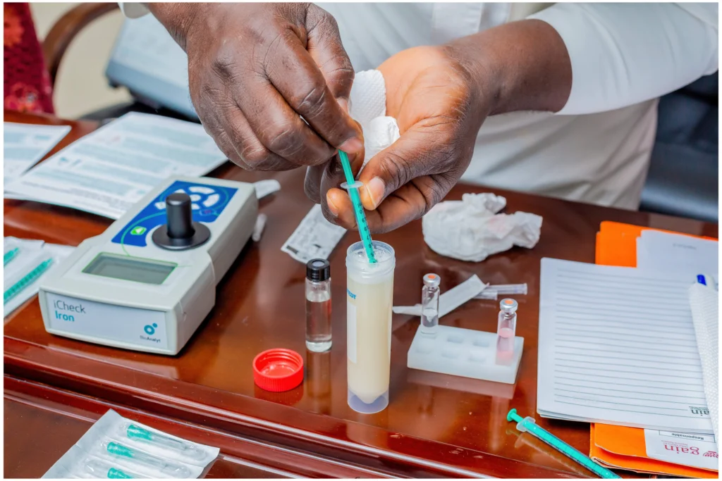 Testing fortifird flour with iCheck Iron